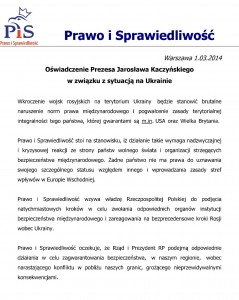 Oświadczenie Prezesa Jarosława Kaczyńskiego-1