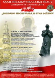 32. Pielgrzymka Ludzi Pracy - plakat