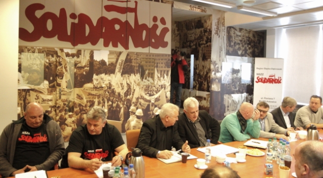 górnicy protest