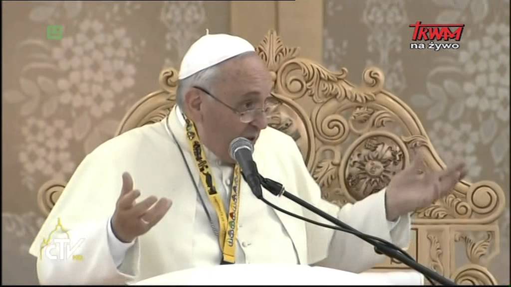 Przemówienie Papieża Franciszka wygłoszone podczas spotkania z młodzieżą
