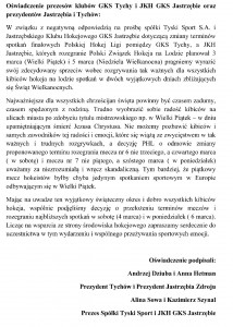 Oświadczenie
