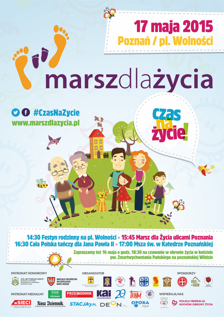 Marsz dla życia-plakat