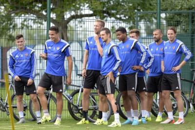 FC Basel training