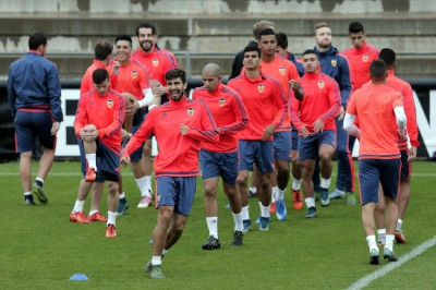 Valencia training session