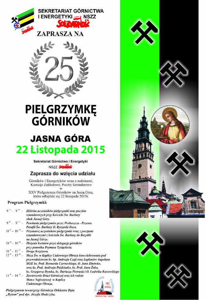 25. Pielgrzymka Górników na Jasną Górę
