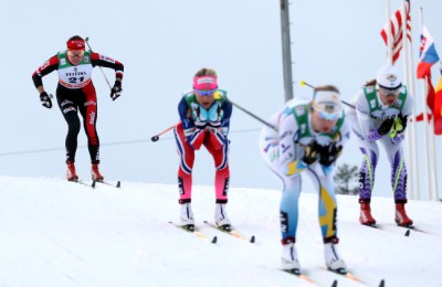 Justyna Kowalczyk Therese Johaug Evelina Settlin