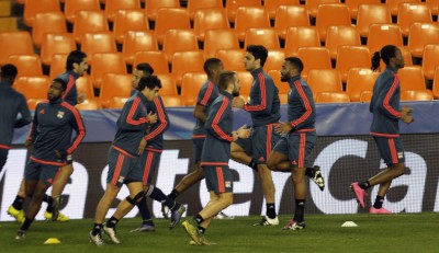 Olympique Lyon training