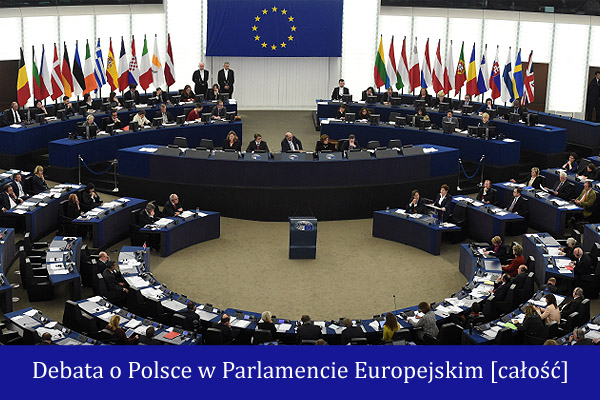 Debata w Parlamencie Europejskim-calosc