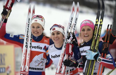 Tour De Ski in Val di Fiemme: Women's Mass Start Classic rac