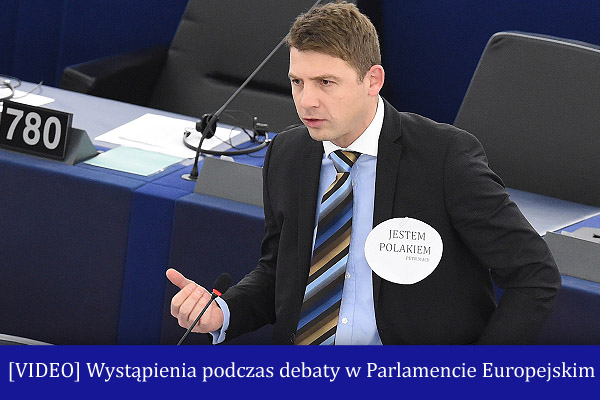 [VIDEO] Wystąpienia podczas debaty w Parlamencie Europejskim