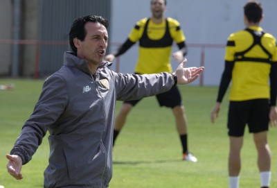 Sevilla FC training session