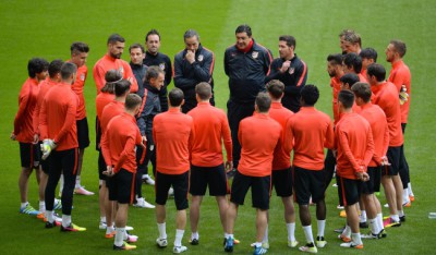 Atletico Madrid training