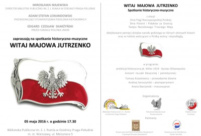 Zaproszenie - Witaj Majowa Jutrzenko - 05.05