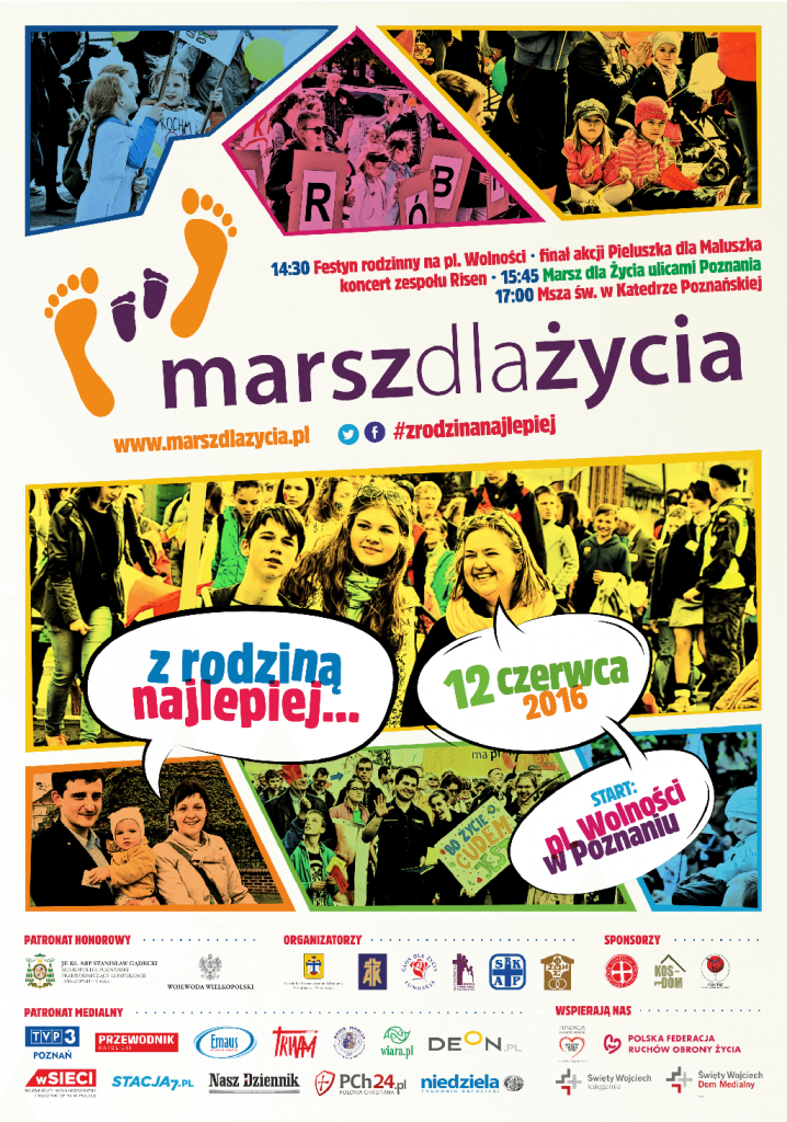 ,,Z rodziną najlepiej” – Marsz dla Życia w Poznaniu