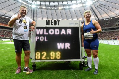 Anita W³odarczyk trener Krzysztof Kaliszewski