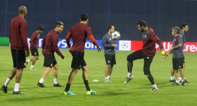 FC Sevilla training session
