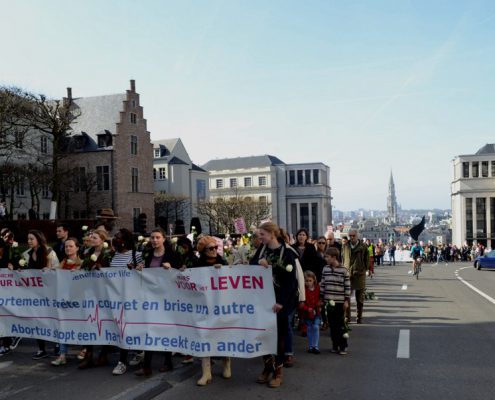 Marsz dla życia w Brukseli