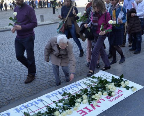 Marsz dla życia w Brukseli