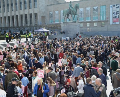 Marsz dla życia w Brukseli
