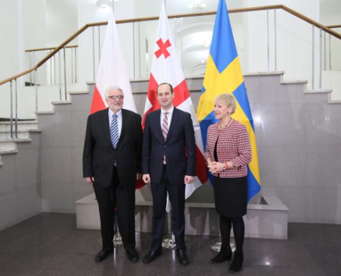 Witold Waszczykowski, Margot Wallstrom, Micheil D¿anelidze