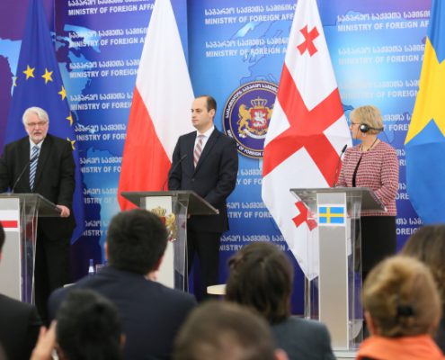 Witold Waszczykowski, Margot Wallstrom, Micheil D¿anelidze