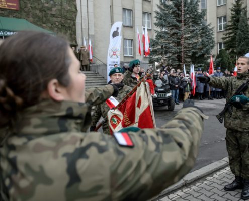 przysiêga ¿o³nierzy Terytorialnej S³u¿by Wojskowej 2. Lubelskiej Brygady Obrony Terytorialnej