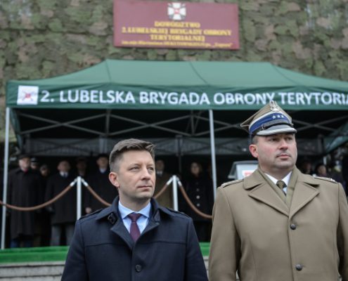 przysiêga ¿o³nierzy Terytorialnej S³u¿by Wojskowej 2. Lubelskiej Brygady Obrony Terytorialnej