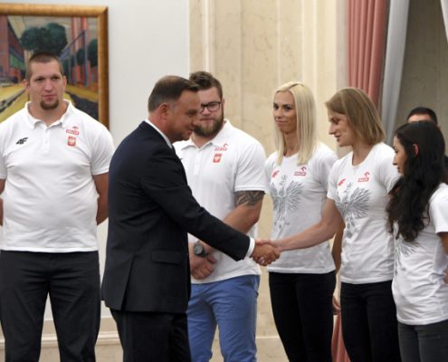 Spotkanie Prezydenta RP z medalistami mistrzostw Europy w Lekkoatletyce (7)