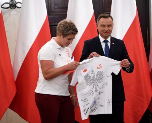Spotkanie Prezydenta RP z medalistami mistrzostw Europy w Lekkoatletyce (9)