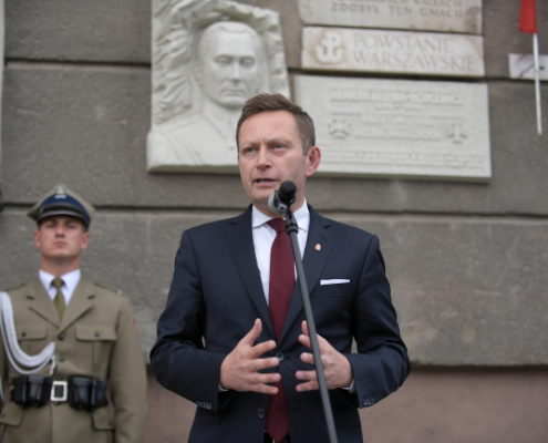Uroczystości 75. rocznicy zdobycia gmachu PAST-y przez powstańców warszawskich (3)