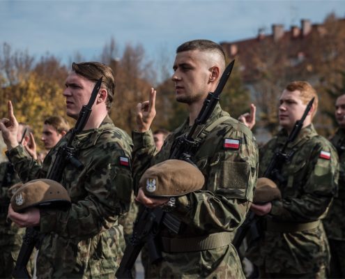 Przysięga żołnierzy Wojsk Obrony Terytorialnej złożona w 43 Batalionie Lekkiej Piechoty w Braniewie (11)