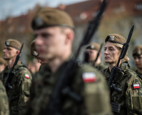 Przysięga żołnierzy Wojsk Obrony Terytorialnej złożona w 43 Batalionie Lekkiej Piechoty w Braniewie (19)