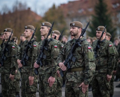 Przysięga żołnierzy Wojsk Obrony Terytorialnej złożona w 43 Batalionie Lekkiej Piechoty w Braniewie (22)