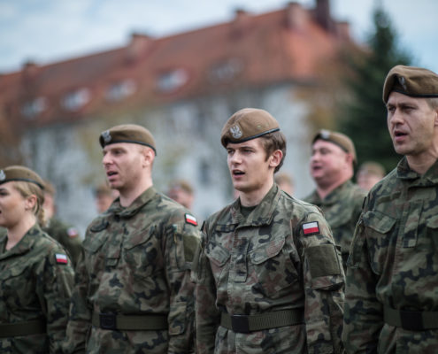 Przysięga żołnierzy Wojsk Obrony Terytorialnej złożona w 43 Batalionie Lekkiej Piechoty w Braniewie (23)
