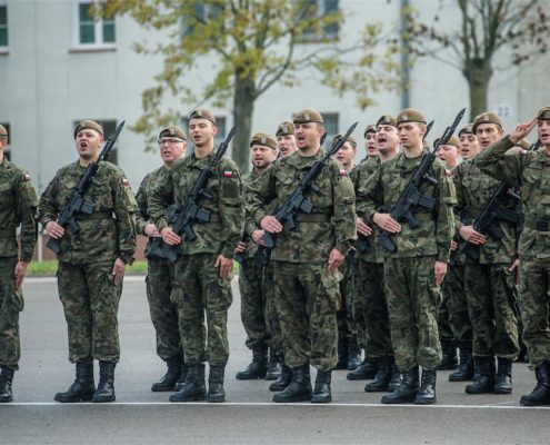 Przysięga żołnierzy Wojsk Obrony Terytorialnej złożona w 43 Batalionie Lekkiej Piechoty w Braniewie (6)