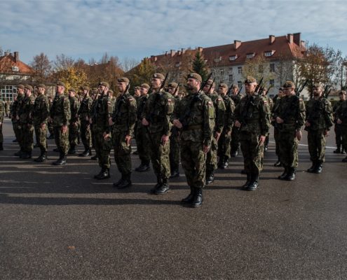 Przysięga żołnierzy Wojsk Obrony Terytorialnej złożona w 43 Batalionie Lekkiej Piechoty w Braniewie (9)