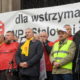 Hutnicy pikietują przed hutą ArcelorMittal w Krakowie (2)