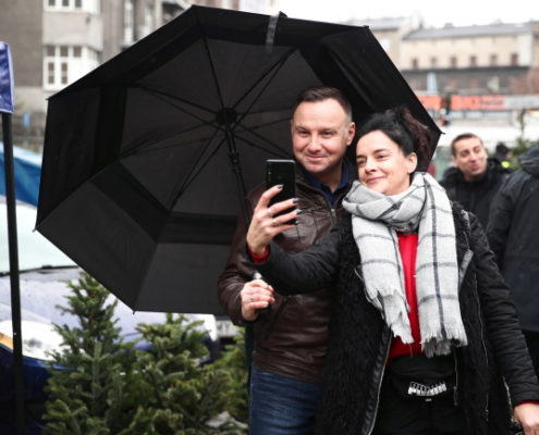 Prezydent Andrzej Duda podczas świątecznych zakupów w Krakowie (11)