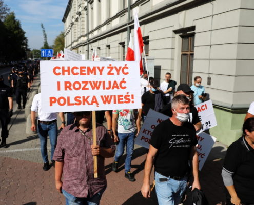 Warszawa Protest przeciwko projektowi dotyczącemu zmian w ustawie o ochronie zwierząt (2)